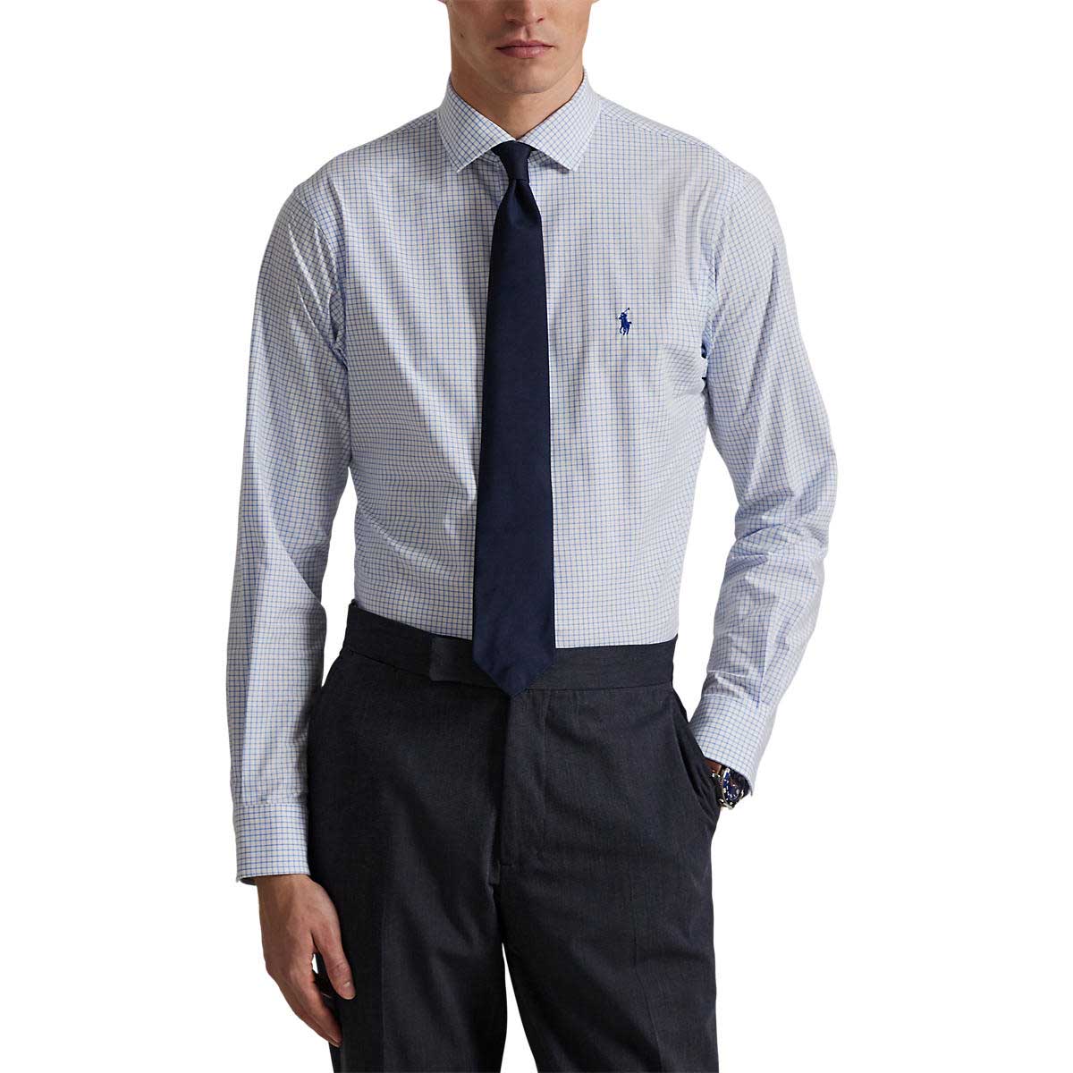 Polo Ralph Lauren Custom Fit Plaid Stretch Poplin Shirt